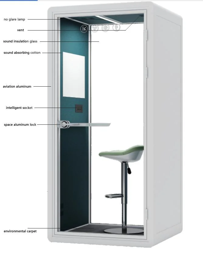 Removable Home Studio Vocal Office Phone Booth Soundproof Vocal Booths Recording Studio Booth
