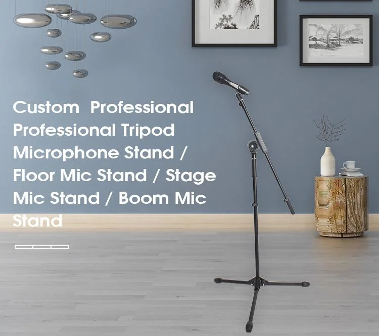 Large Adjustable Audio Tripod Floor Microphone Holder / Microphone Stand