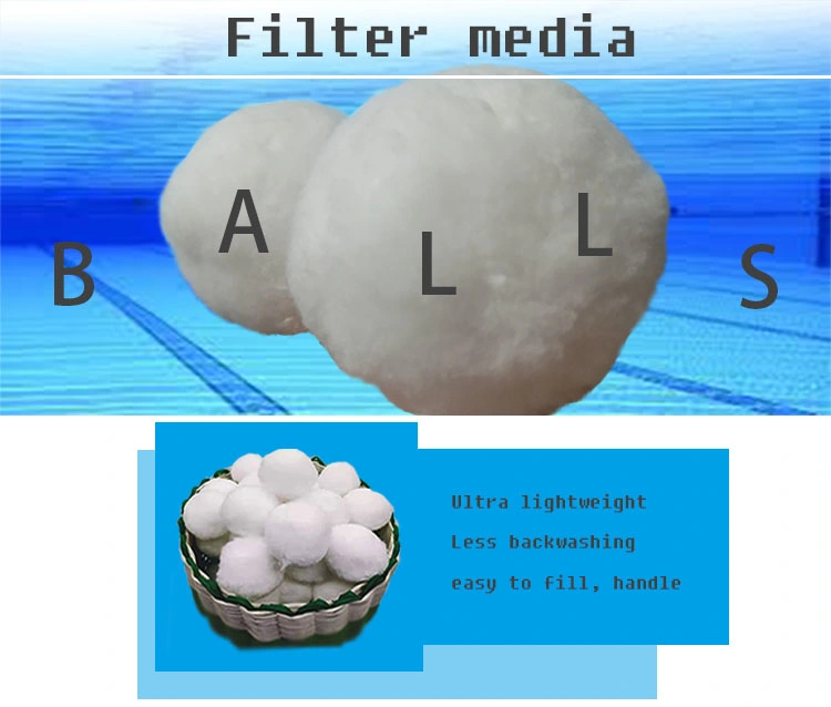 Lvyuan Water Swimming Pool Pop Treatment Polyester Snow Balls Fiber Media for Sand Filter