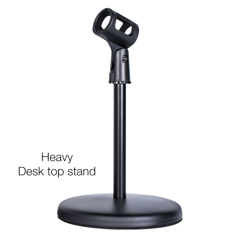 Round Base Desktop Microphone Table Stand for Microphone