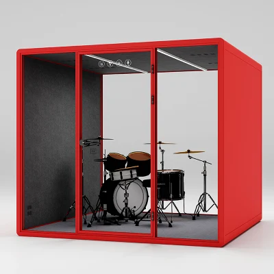Portable Studio Vocal Music Practice Recording Modular Office Pod Phone Meeting Room Aluminum Profile Acoustic Soundproofs Booth