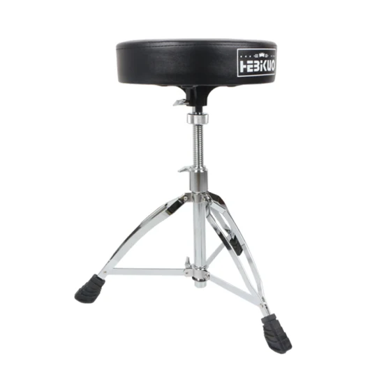 Customs Musical Instruments Drum Parts Folding Guitar Chairs Adjustable Piano Bench Electroplate Zinc Alloy Drum Throne Rotatable Drum Seat for Electronic Drum