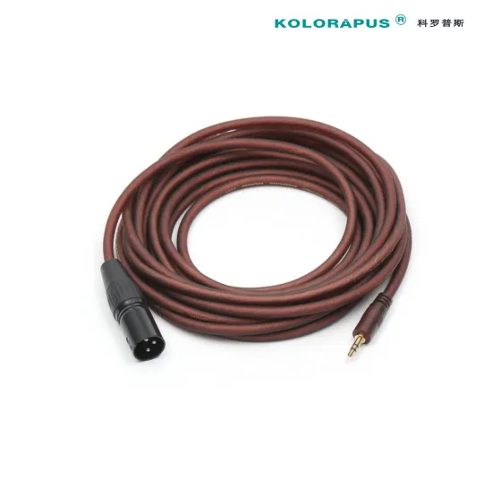 Kolorapus Audio Cable XLR Male to 3.5 Jack Male Aux Connector for Instrument Guitar Mixer Amplifier Bass